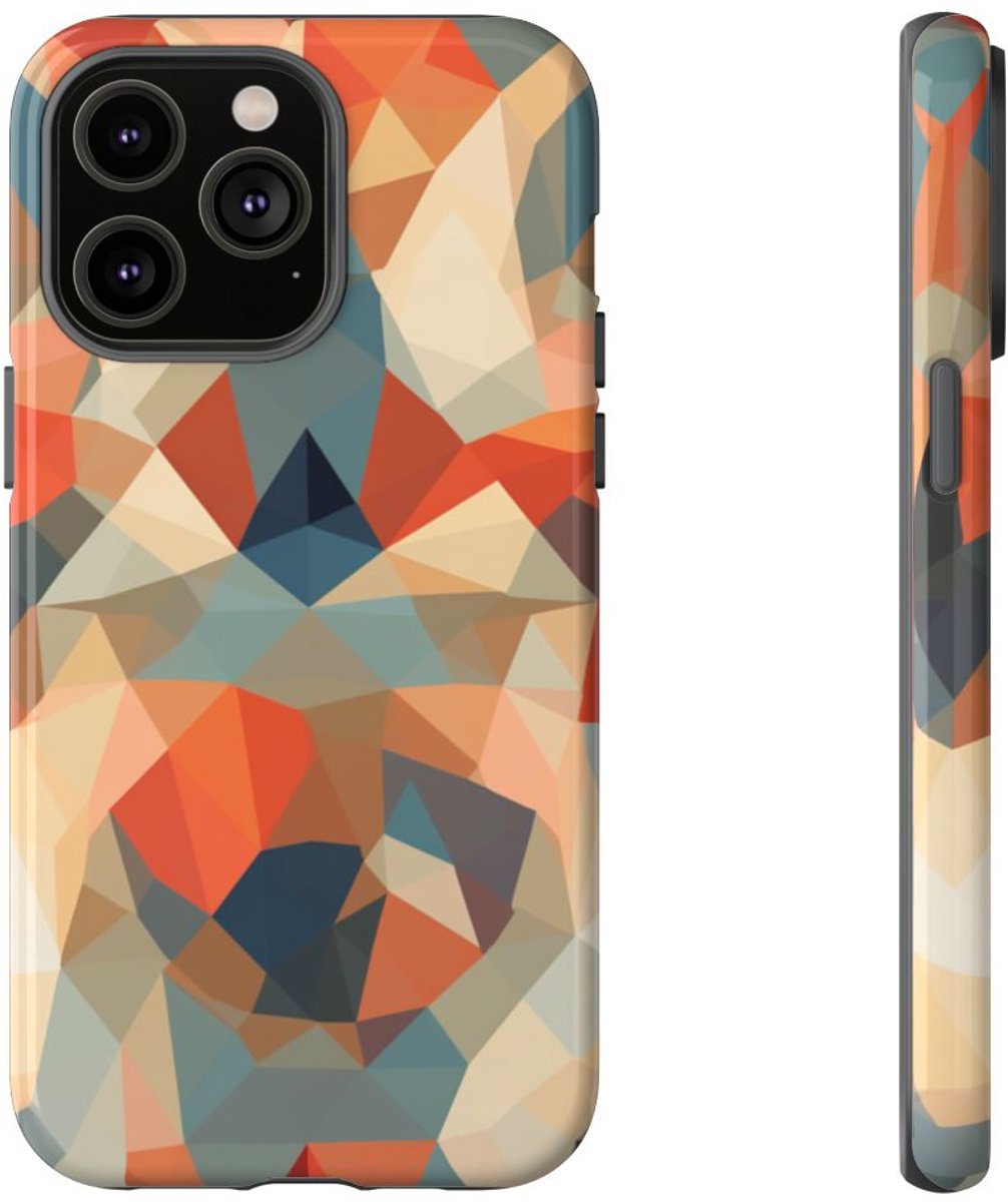 Geometrisch Abstract Patroon – Telefoonhoesje Geschikt voor iPhone 14 Pro Max