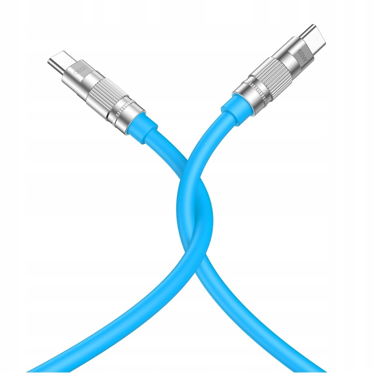 XO USB-C naar USB-C Kabel 1.2m 60W PD Snel Opladen - Blauw
