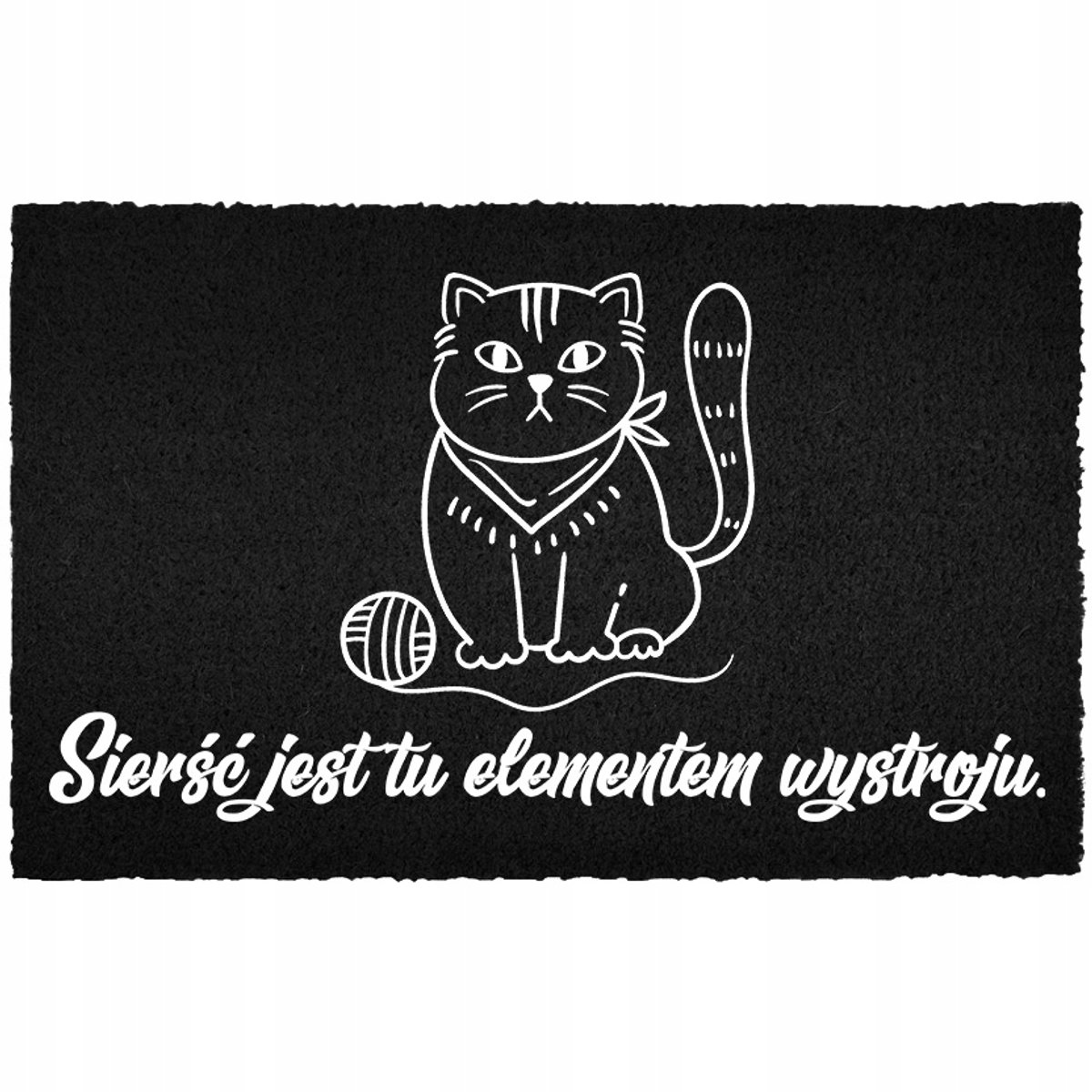 Kokosmat Deurmat 40x60cm Zwart - Humor & Decoratie