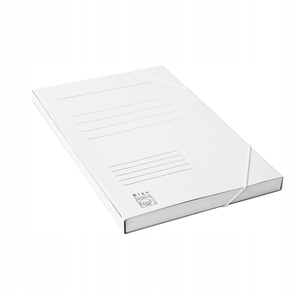 Bigo BOX Map met Elastiek - A4 - Wit - 20mm