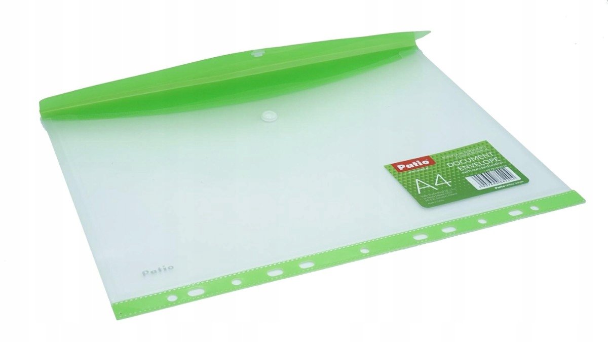 Patio A4 Map Map met Europerforatie - Groen