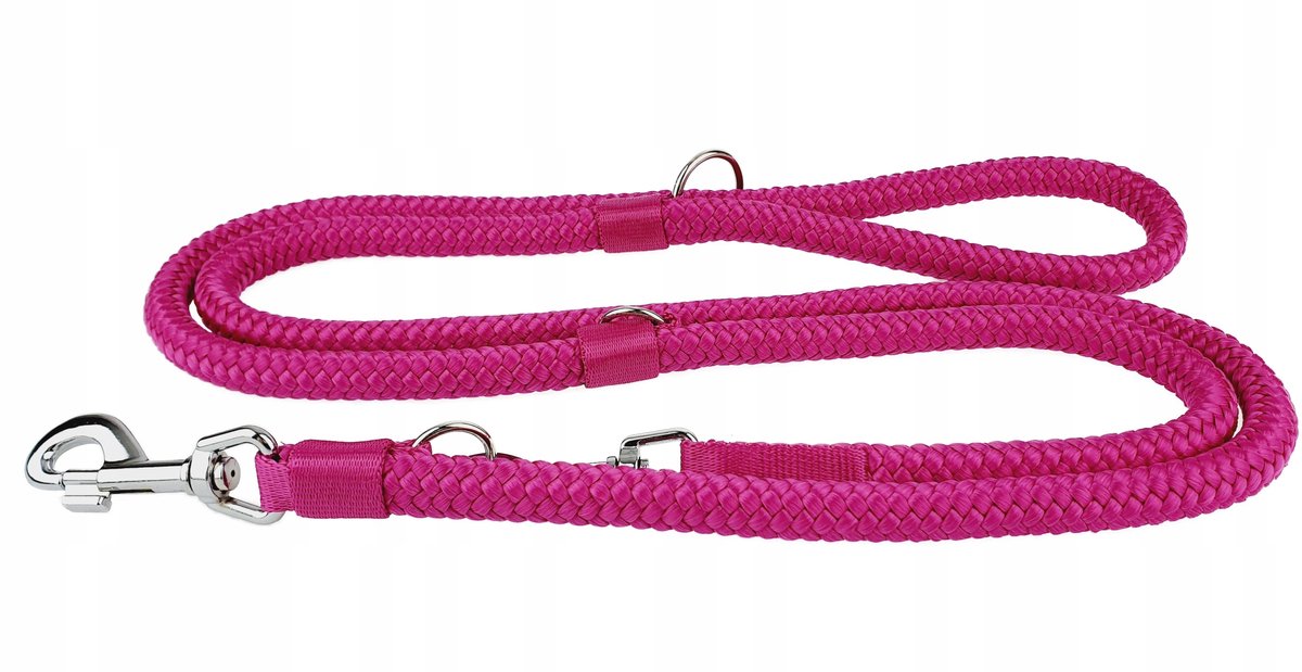 Champion Verstelbare Hondensnoer 5m - Dik & Sterk - Fuchsia Roze