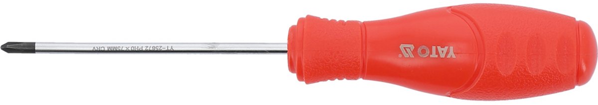 Yato Kruiskopschroevendraaier PH0 x 75mm - Magnetische Punt