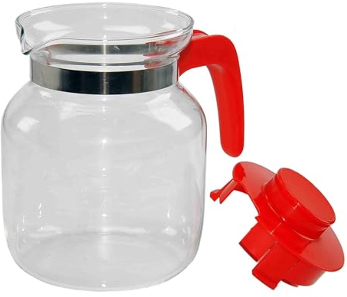 Grote glazen kookpot met handvat - 1,25 liter