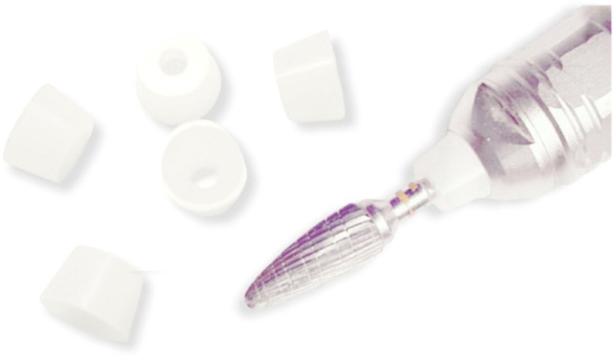 PNS Siliconen Stof Kapjes voor Frees Wit Small (5stuks)