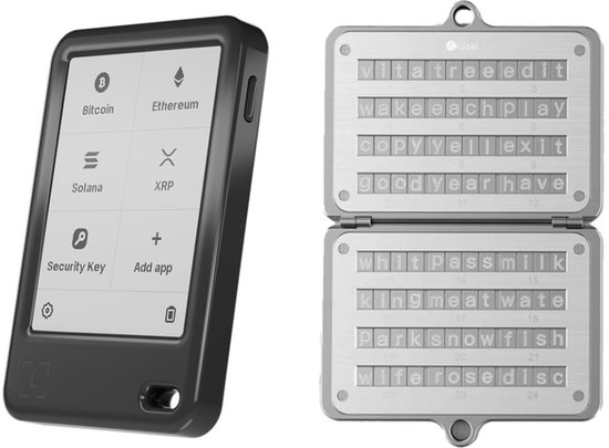 Ledger Nano Gen 5 + Ellipal Seed Phrase Steel - Voordeelbundel - Hardware Wallet - Wallet voor Bitcoin, Ethereum en vele andere crypto