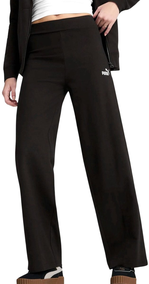 Puma ESS Small No. 1 Logo High-Waist Straight Legging Dames Zwart