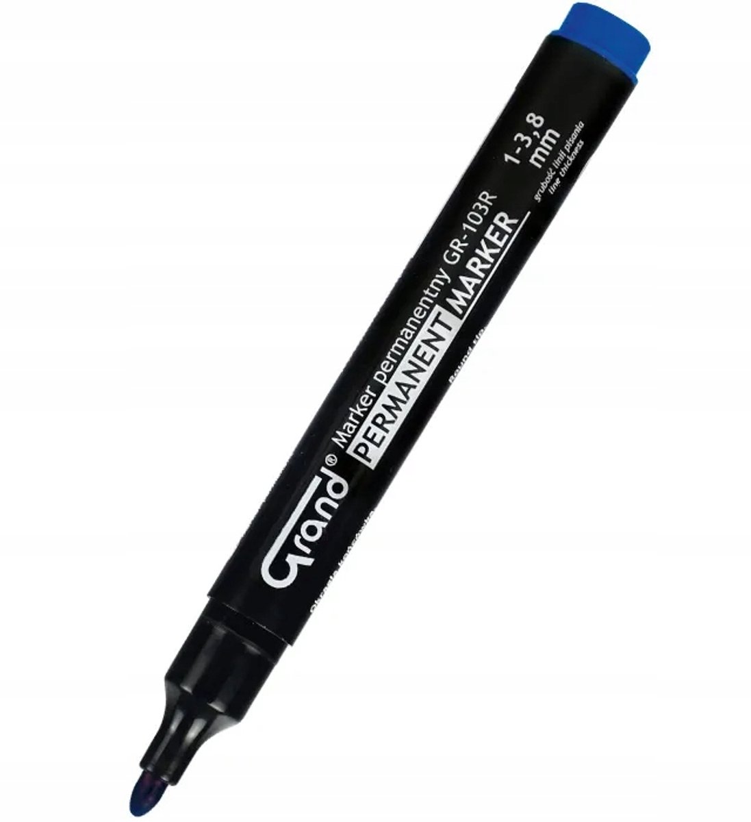 Grand Permanente Markers Set - 12 Stuks Blauw