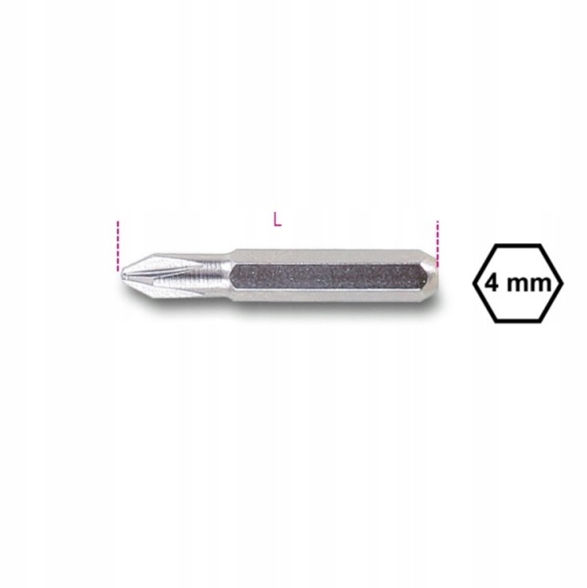 Precisie Schroefbit PH0 4mm Kruiskop Phillips Beta