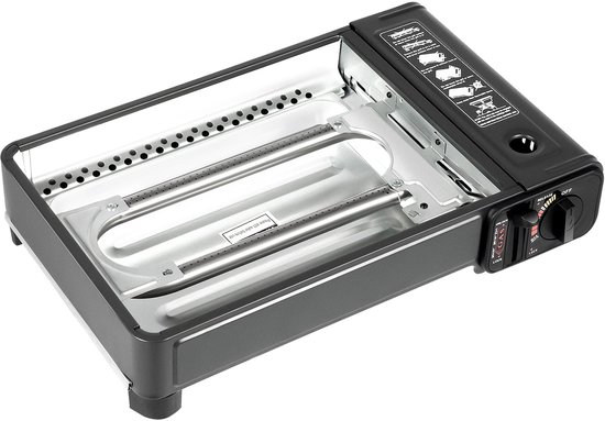 Camping kooktoestel Draagbaar Gasfornuis Camping Grill Gasstel Butaan Grill Stove 41.5*28*11cm van Camping — afbeelding 3
