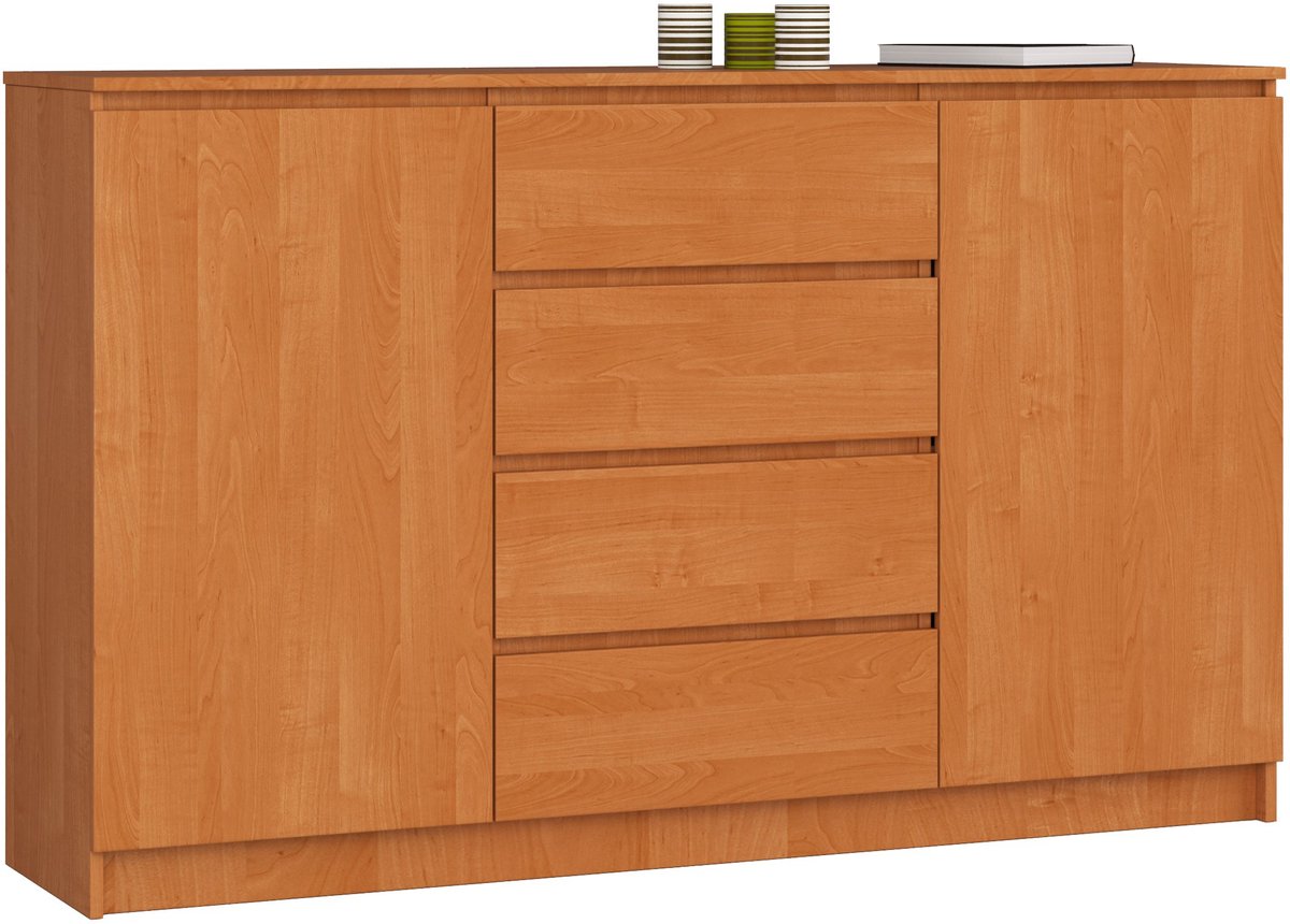 Ladekast K160 met 4 Lades en 2 Deuren / AKORD Furniture Factory / Els / 160 x 99 x 40 cm