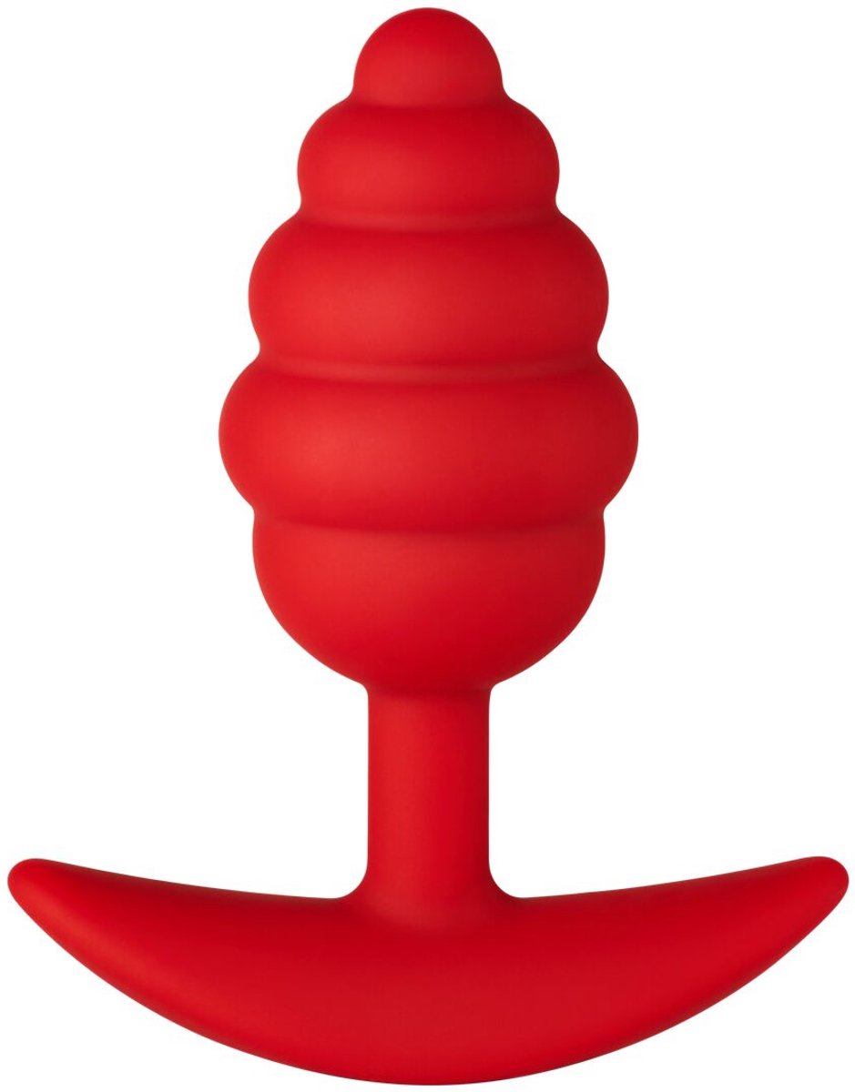Forto F-83 Spir plug Anaalplug - Rood - 11.2 cm