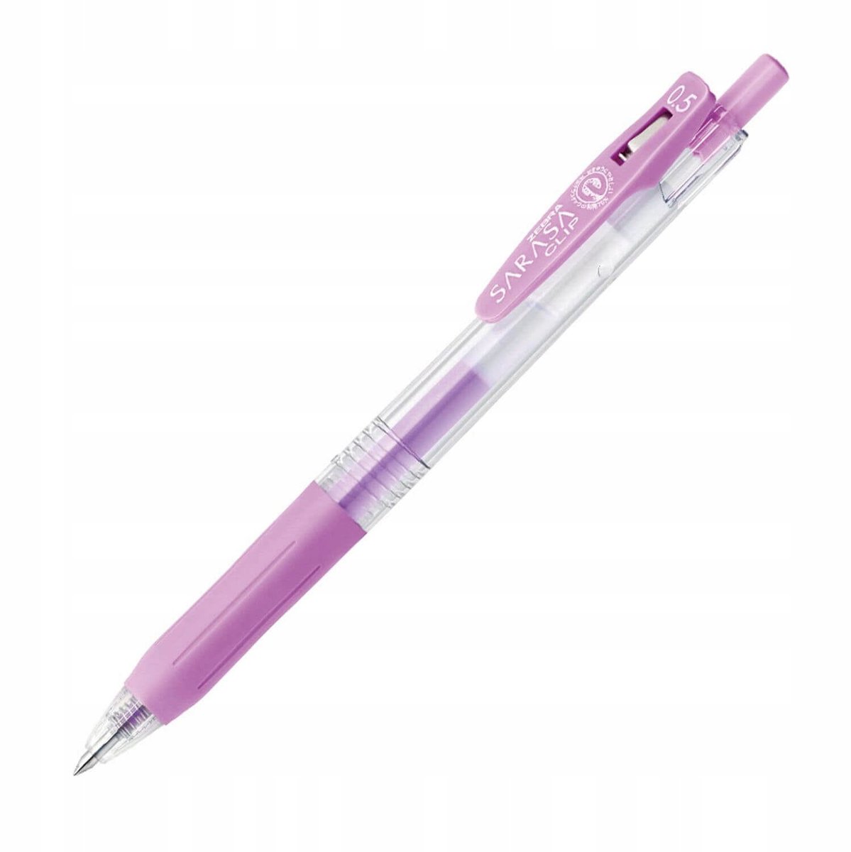 Zebra Sarasa Clip Gelpen 0.5 Milk Paars - Schrijven op donker papier