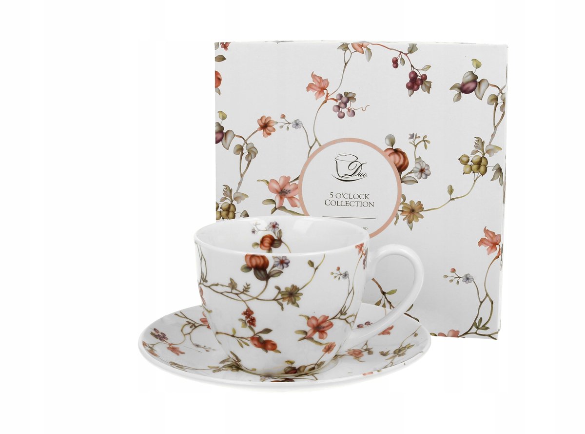 Duo Safa Mokkakop met Schotel 250 ml - New Bone China