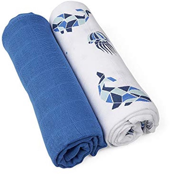 GrünSPECHT organic diapers 70x70 cm made of 100% cotton (kbA), burp cloths, without optical brighteners, skin-friendly and absorbent, 5 pieces, white (692-00
