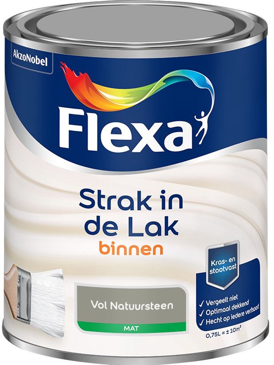 Flexa - Strak in de Lak Binnenlak Mat - Vol Natuursteen - Mengverf - 0.75 L