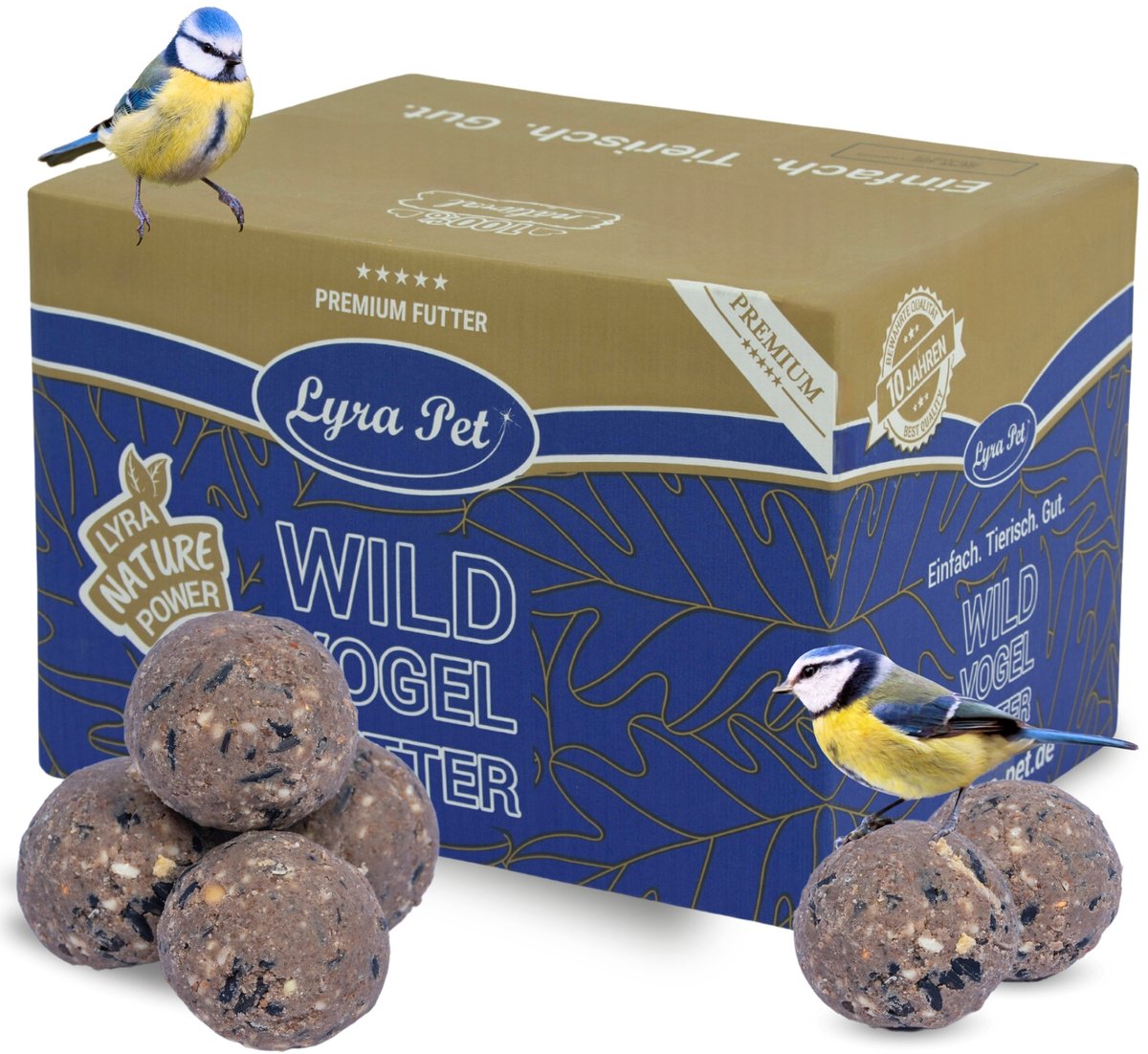 200 stuks. Lyra Pet® Gourmet mezenbolletjes zonder netje, 80 g per stuk