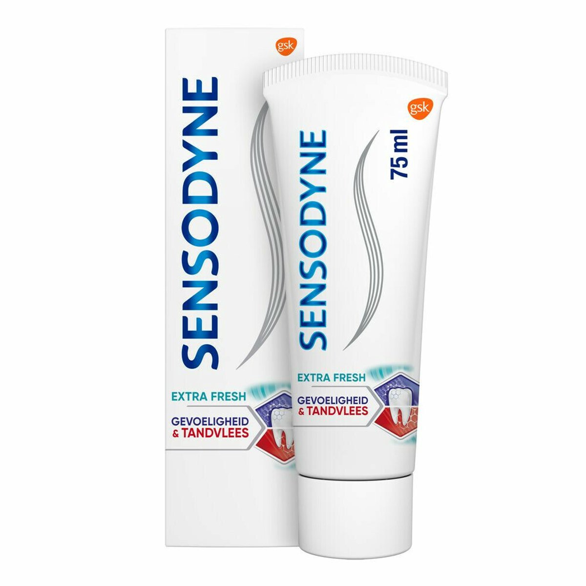Sensodyne - Tandpasta - Gevoeligheid & Tandvlees - Extra Fresh - 75ml x 3