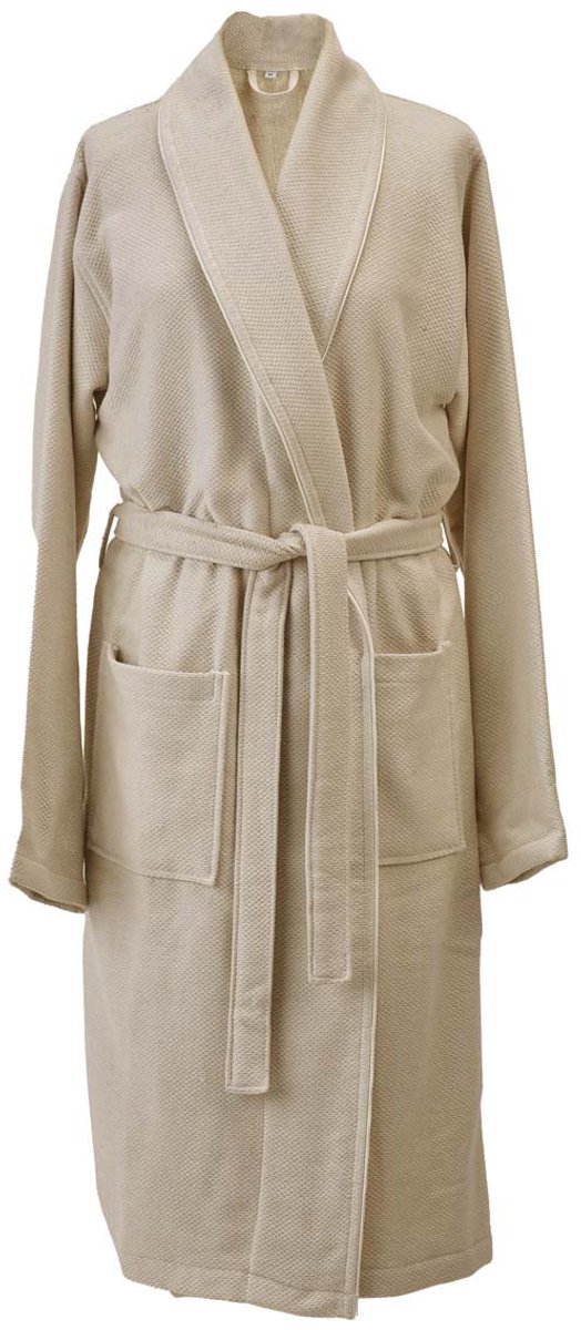 Brooklyn Badjas Almond | M | Bruin | Katoen