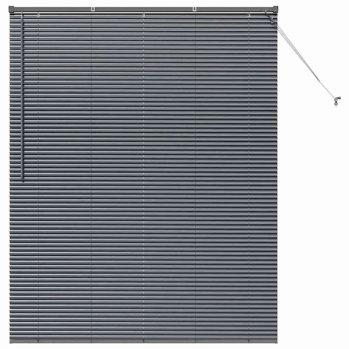 vidaXL - Venetiaanse - jaloezie - Donkergrijs - 175 - x - 145 - cm - 25 - mm - Aluminium