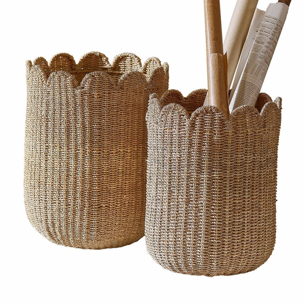 LOBERON Mand set van 2 Velourette bruin