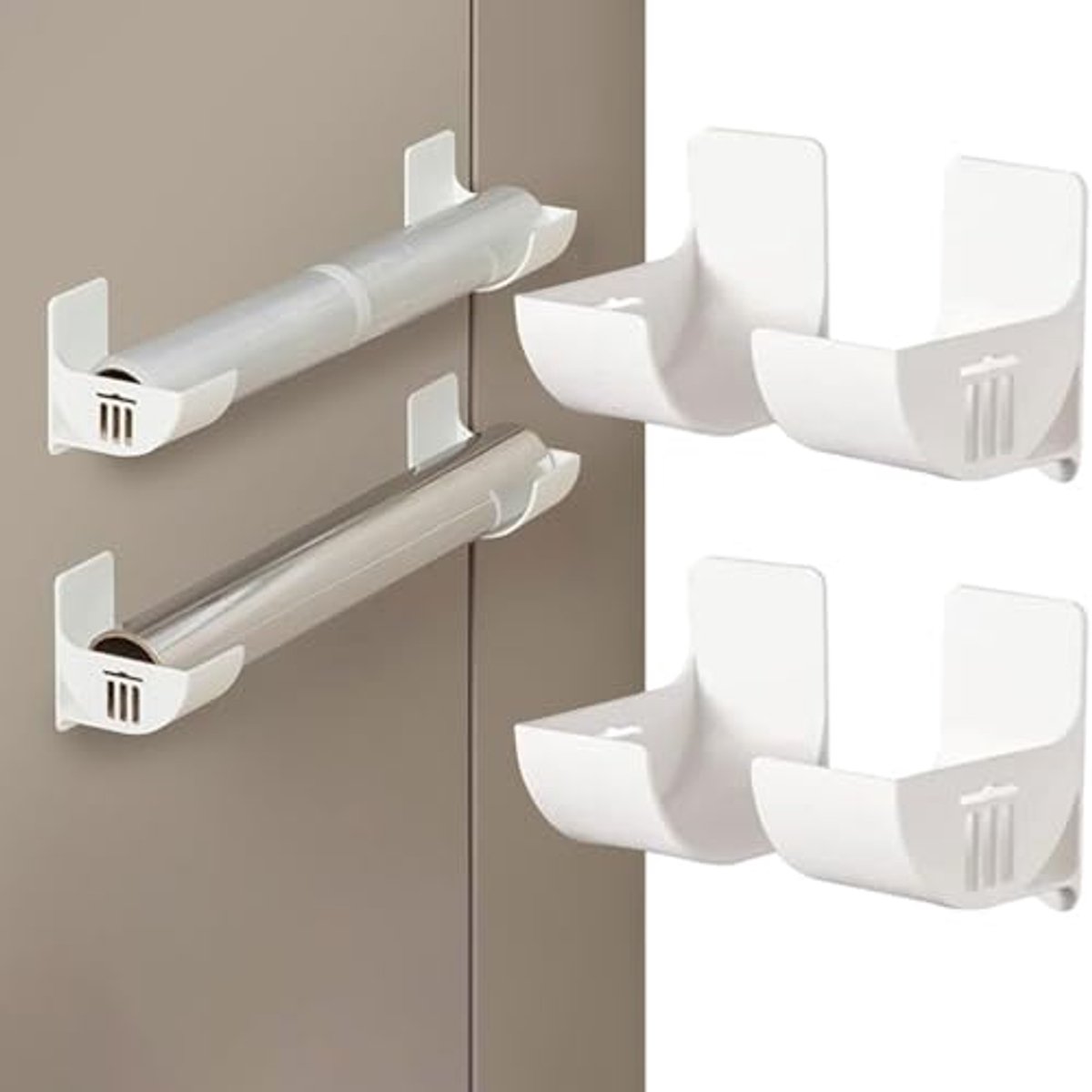 Ruimtebesparende Keukenorganizer Set voor Wandmontage - 4 Stuks