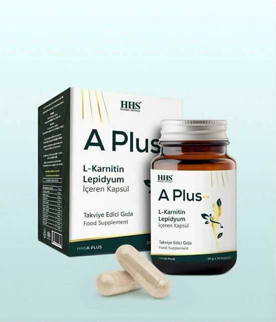 HHS A Plus+ L-Carnitine & Lepidium  30 Capsules  Voedingssupplement | bol