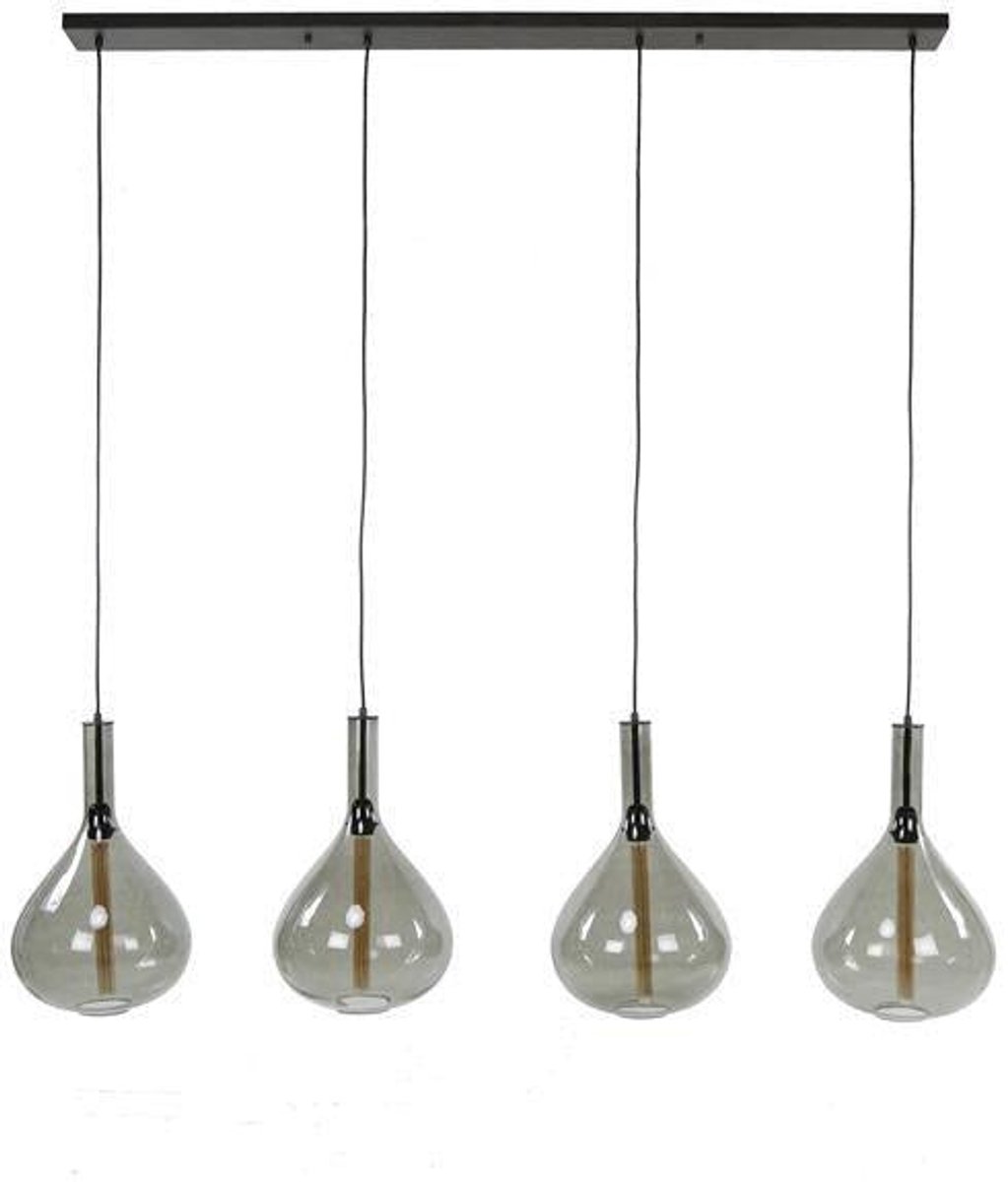 Hanglamp Industrieel Druppels - Hang Lamp voor Boven Dinertafel Eetkamer - Plafond Lamp in Industriele / Moderne Stijl (150cm)