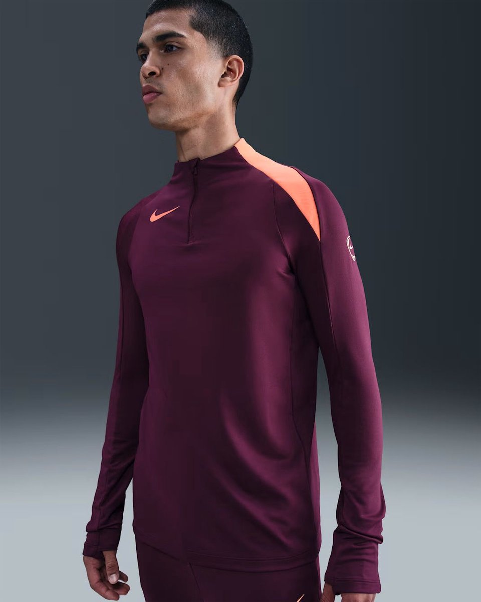 M nike dry-fit strike dril top t90 - Voetbalshirt korte mouw heren - Rood