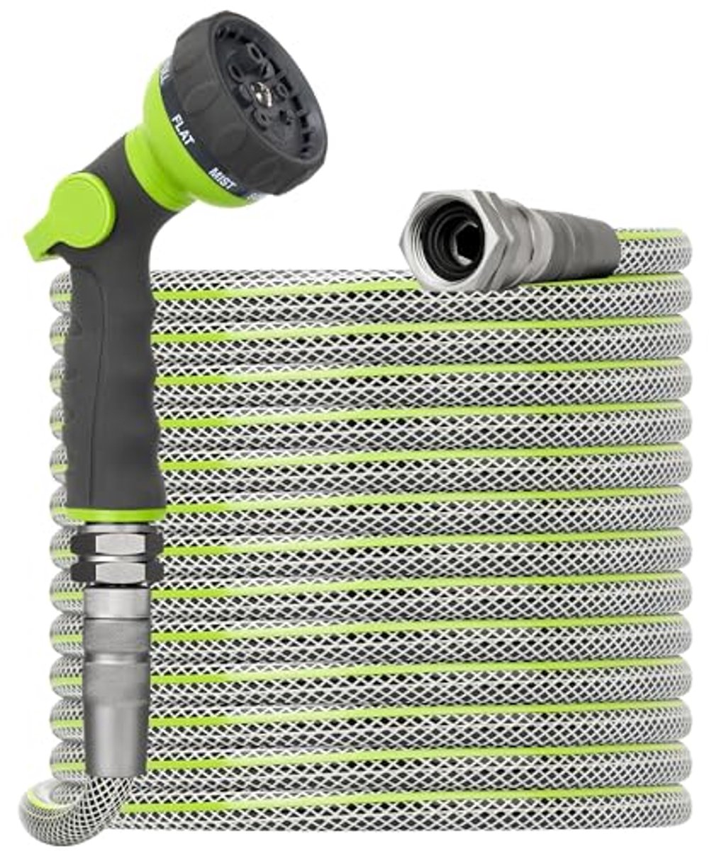 Flexibele tuinslang 50 FT - Heavy Duty water slang met draaibare fittingen en sproeimondstuk