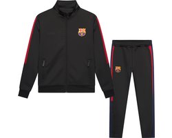 FC Barcelona Trainingspak Kinderen 25/26 - Maat 116 t/m 164 - Voetbalkleding - Jongens & Meisjes - Trainingspakken - Zwart - Officiële Fanmerchandise