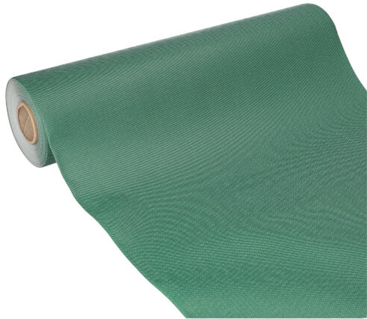 Tafellopers, stofkarakter, nonwoven "soft selection plus" 24 m x 40 cm donkergroen