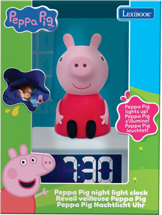 Peppa Pig 3D Nachtlamp-Wekker met Geluidseffecten van Peppa Pig — afbeelding 5