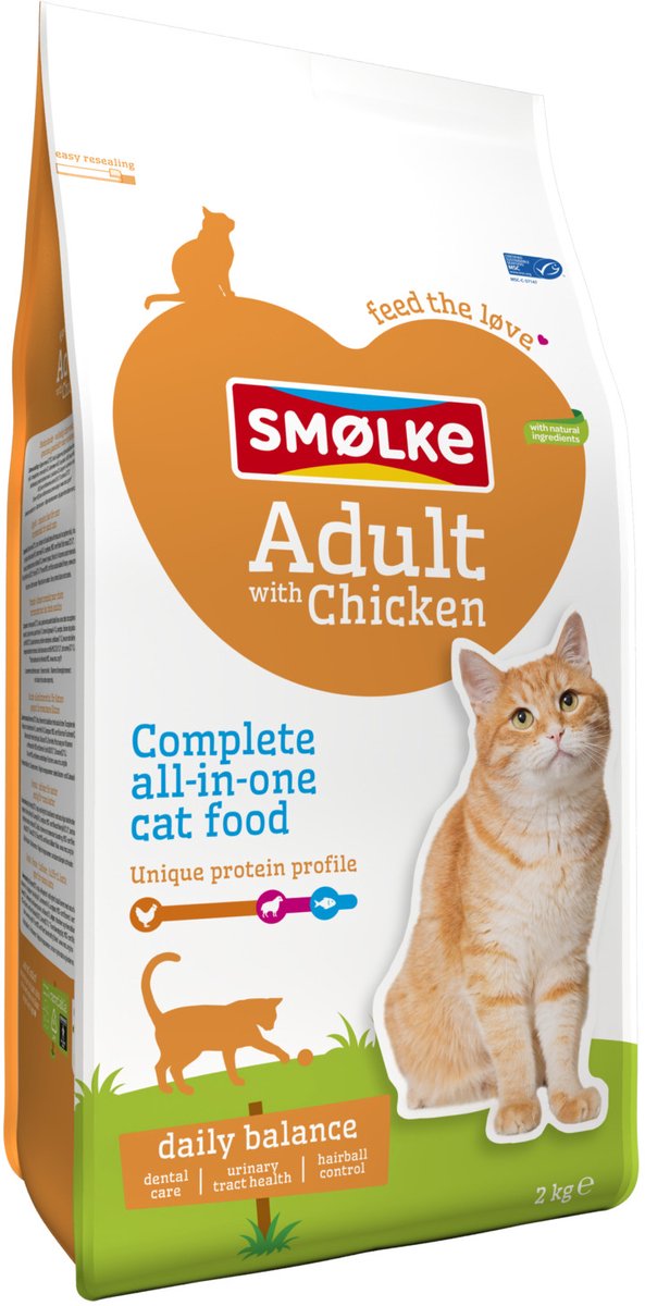 Smølke Adult - Kattenvoer - Kip Rijst