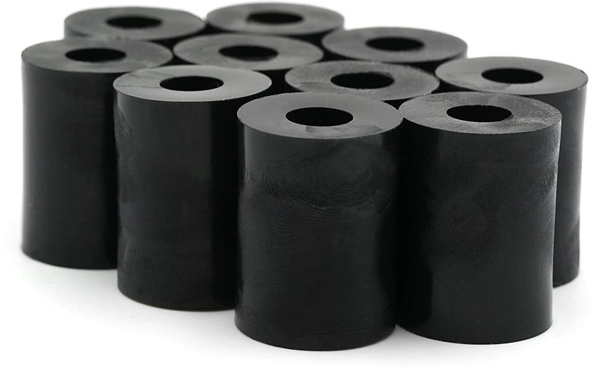 Afstandsstukken M6 - HD-polyethyleen - L 25 mm x Ã˜ 15/6 mm - 10 Stuks