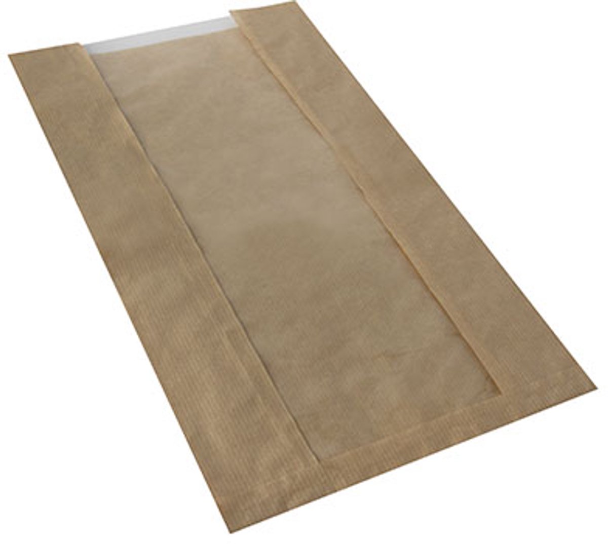 Image of 1000 Broodzakken met PLA venster pure 38 cm x 20 cm x 9 cm bruin