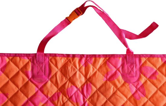 DWAM Couverture de Protection Voiture Chien – Tapis de Voiture – Rose – Tissu – Taille unique – 139 x 140 cm – La Fiesta