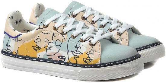 GOBY - Art Faces - Baskets pour femmes - Chaussures pour femmes - Haute qualité - Fait main - Taille 39