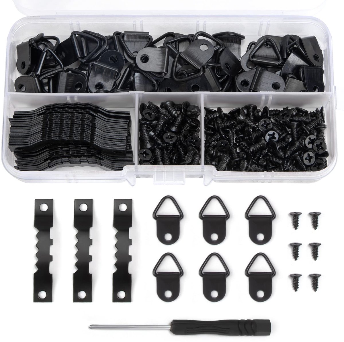 Azomor® Complete set met 251 fotohangers en schroeven voor veilige montage