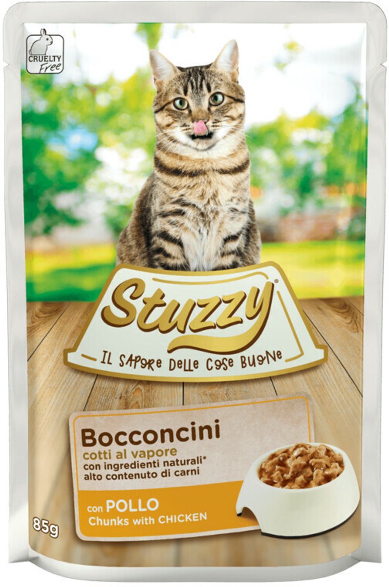 24x Stuzzy Kattenvoer Pouch Kip in Gelei 85 gr