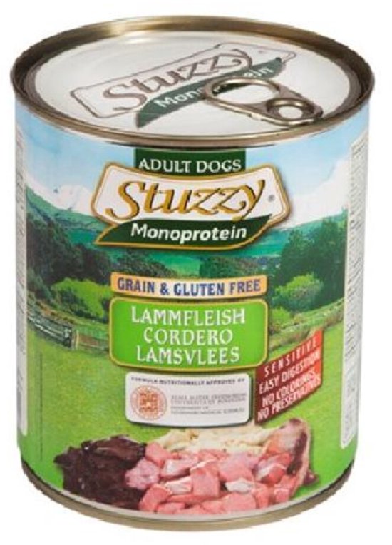 Stuzzy Monoprotein Lam - Hond - Natvoer - Glutenvrij - 800 gr