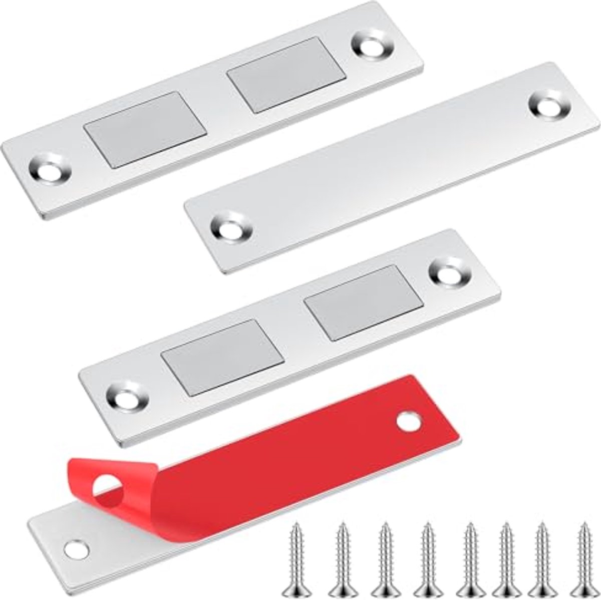 Magnetische Deursluiting - 2 Stuks Zilver