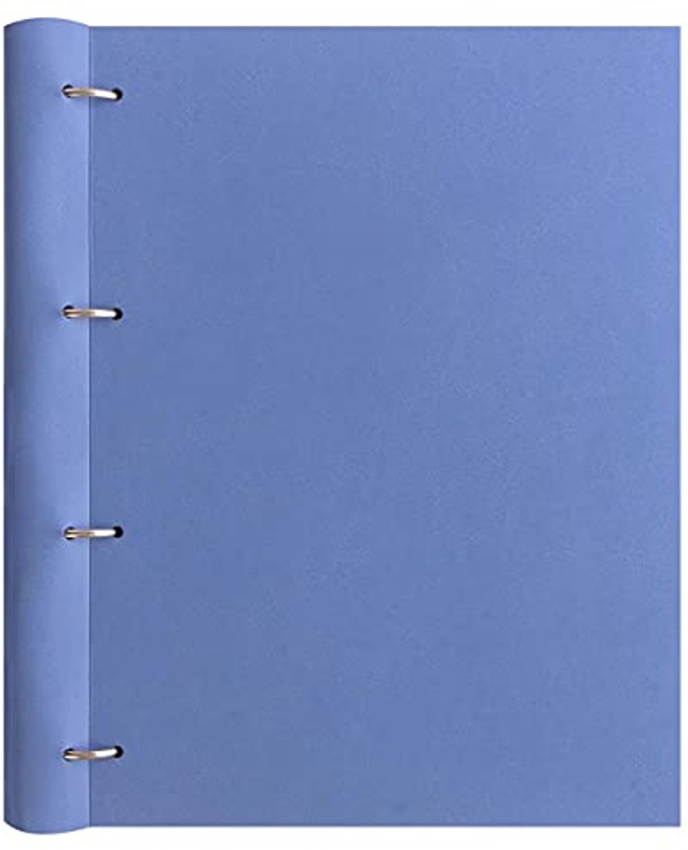 A4 Ringband Clipbook in Blauw – Flexibele Notitieboek met Ongedateerde Kalender