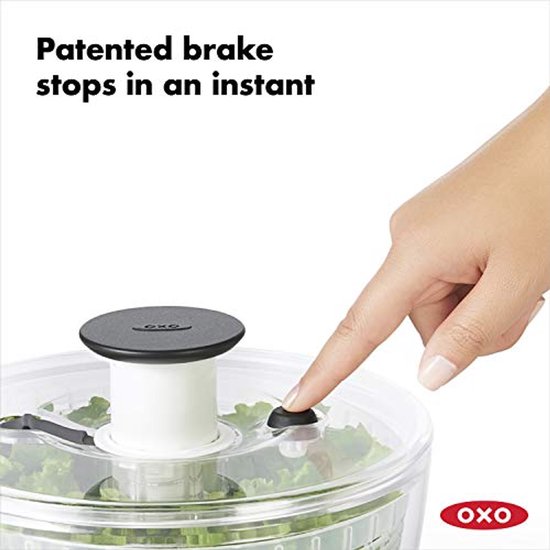 Salade Spinner 6L - Helder Design voor Efficiënt Droogmaken van Groenten van Grandmalee — afbeelding 3