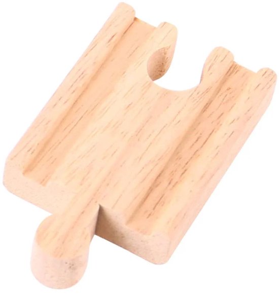 BigJigs Houten Treinbaan 8 Korte Rails - Uitbreidingsset BJT104 van Merkloos — afbeelding 3