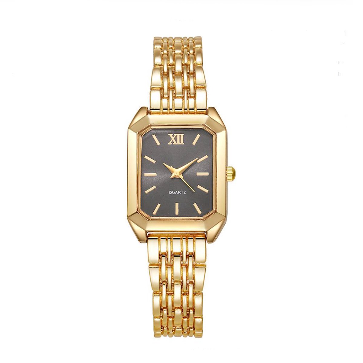 Macy Lou Horloge - Gold - Grey | Goudkleurig | Staal | Fashion Favorite