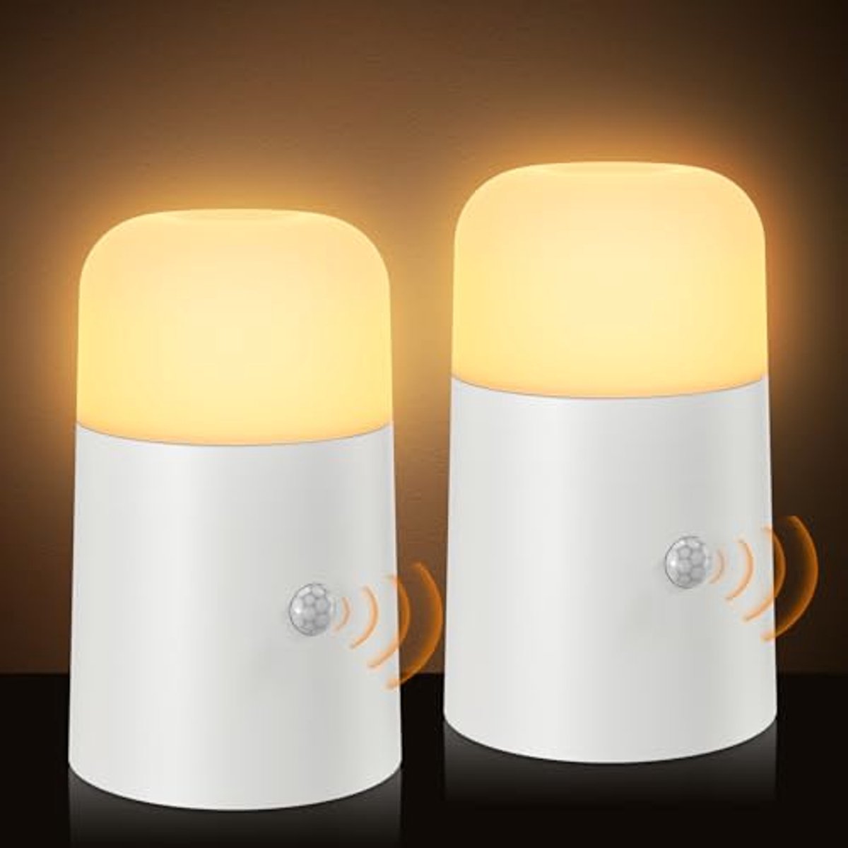 Nachtlamp met Bewegingssensor - 2 Stuks