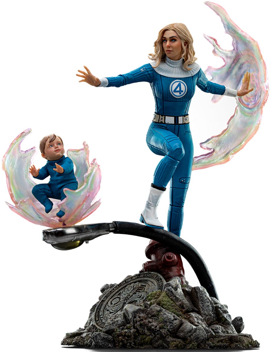 Iron Studios Fantastic Four - Figuur - Invisible Woman and Franklin 1/10