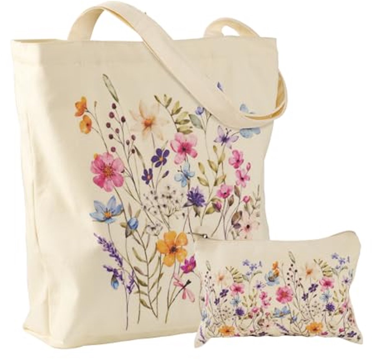Tote Bag Vouwtas Dames, Vintage Print Canvas Tas voor Winkelen en School