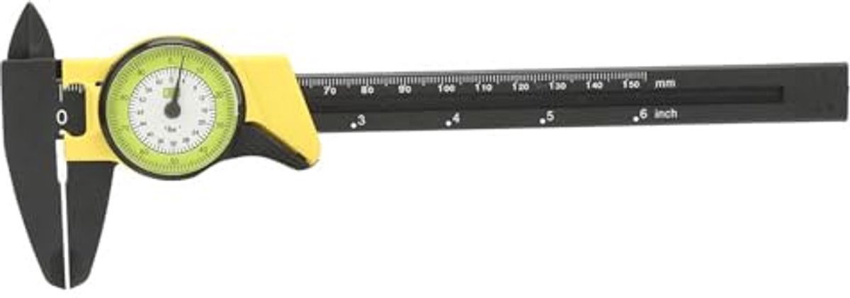 Schuifmaat/schuifmaat van kunststof, 150 mm